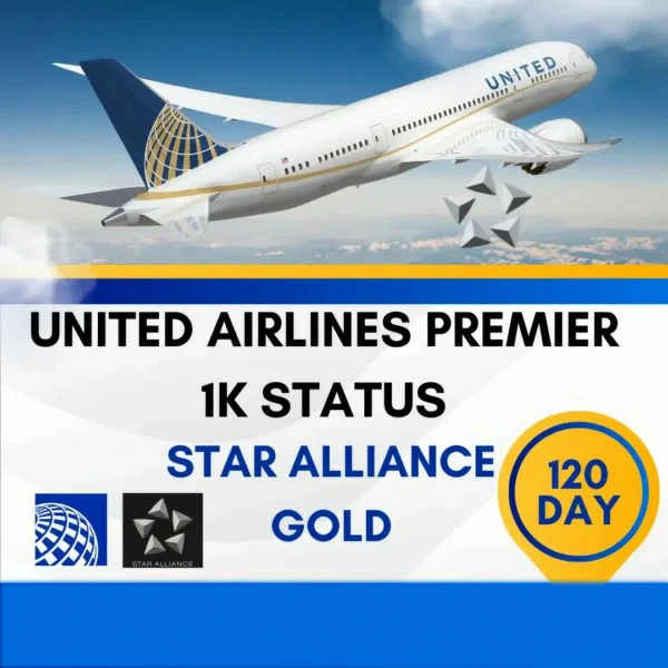 United Premier 1K 120-Day Elite Status Upgrade 1 United Premier 1K 120-Day Elite Status Upgrade